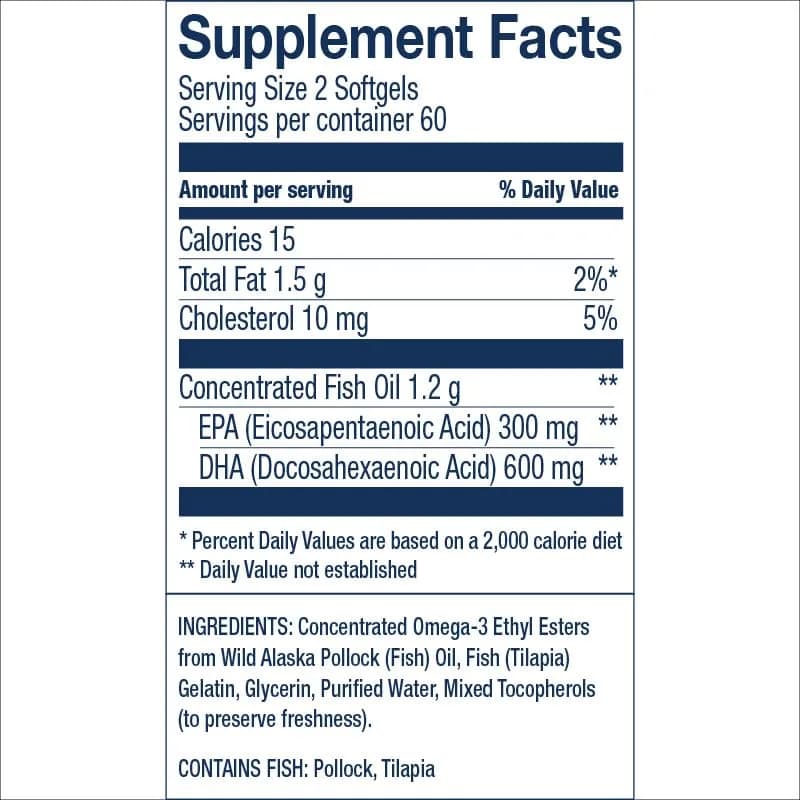 Wiley's Finest Wild Alaskan Fish Oil Prenatal DHA, 120 Count | Supports Baby Brain & Eye Development thumbnail 4