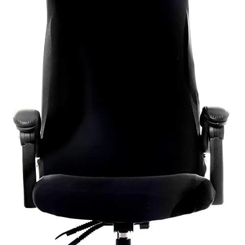 WOMACO Printed Office Chair Cover, Stretch Computer Chair Slipcover, Black, Medium | Universal Fit & High Stretch thumbnail 3