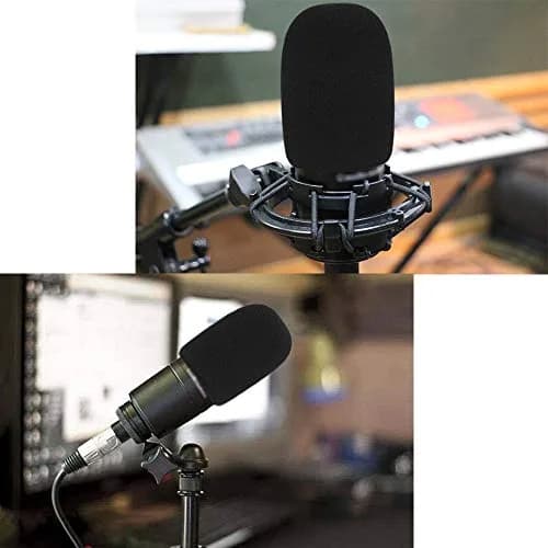 SUNMON Windscreen Foam Cover for Audio-Technica AT2020, AT2020USB, AT2020USB+ Microphones (2-Pack, Black) thumbnail 6