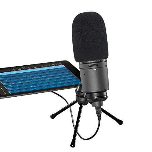 SUNMON Black Microphone Windscreen Foam Cover for Audio-Technica AT2020 Condenser Mic | 4.3 cm (1.7 inches) thumbnail 5