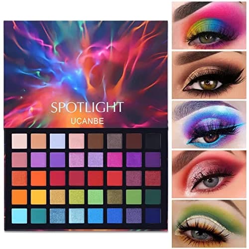 UCANBE Spotlight Eyeshadow Palette 40 Colors | Matte Shimmer Makeup with 1g Pans thumbnail 1