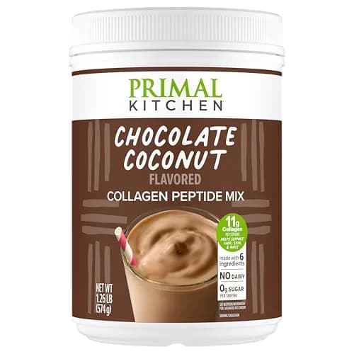 Primal Kitchen Chocolate Collagen Fuel Drink Mix 20 oz (567 g) | 11g Collagen Peptides Per Serving thumbnail 1