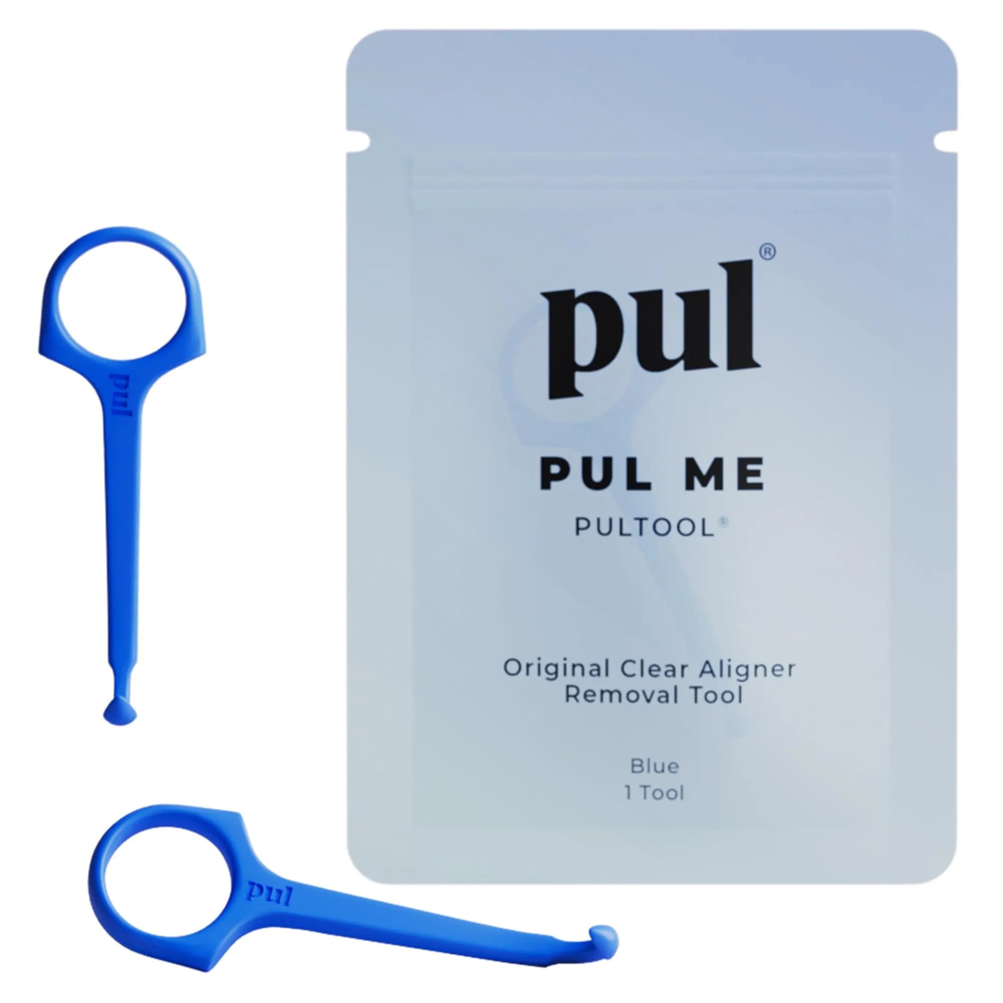 The Pultool Aligner Removal Tool 2 Pack Pink | Hygienic & Easy Orthodontic Accessory — Blue