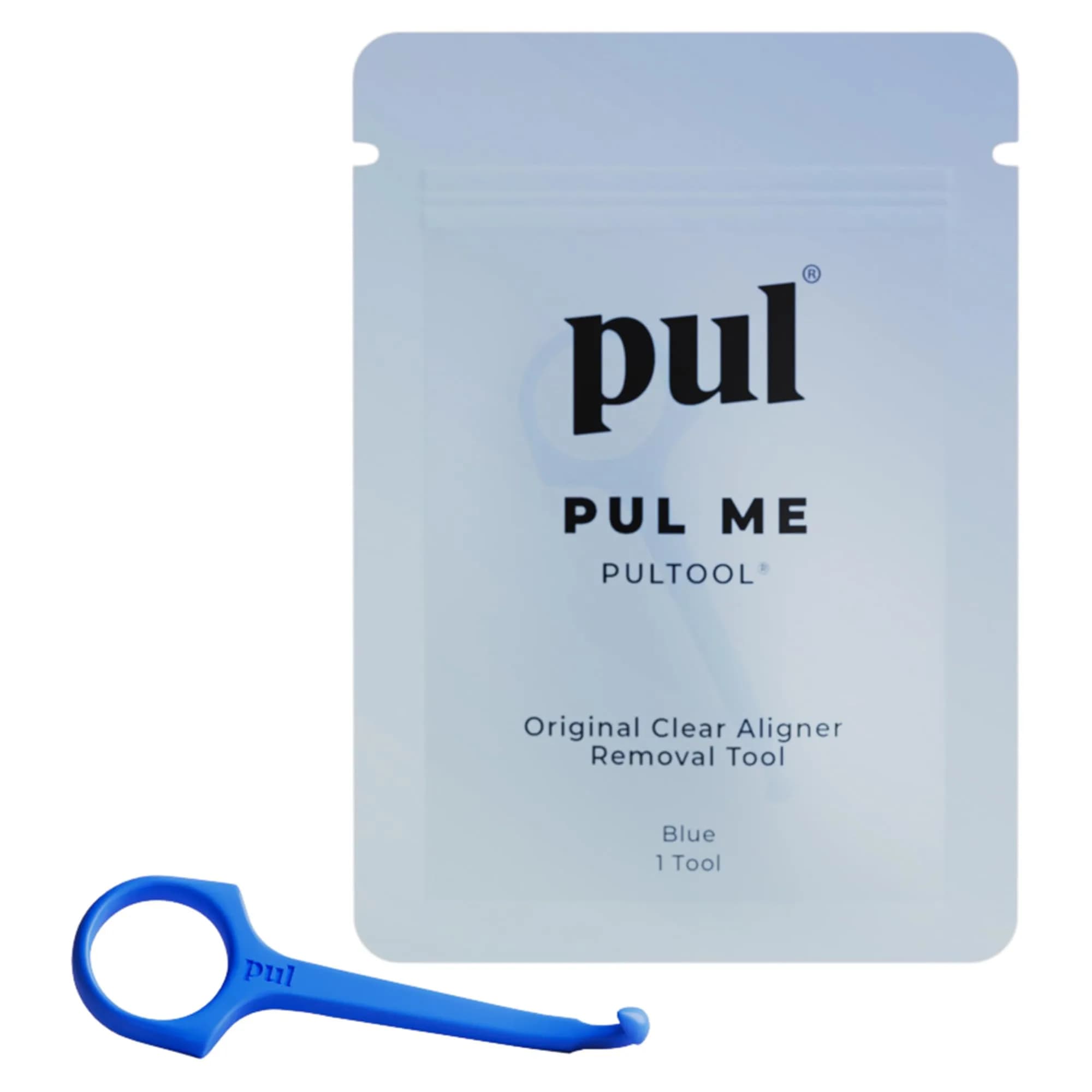 PUL 2-in-1 Aligner Removal Tool and Chewies Orange Pack | Hygienic Easy Removal & Secure Fit — Blue / Aligner Remover Tool