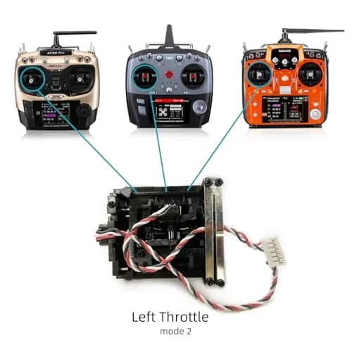 Radiolink RC Dual-Stick Transmitter Thumb Joystick Rocker Gimbals for AT9 AT9S AT10 T16D Replacement Accelerator (Throttle) | Mode 2 Left Hand 3CH 4CH thumbnail 7