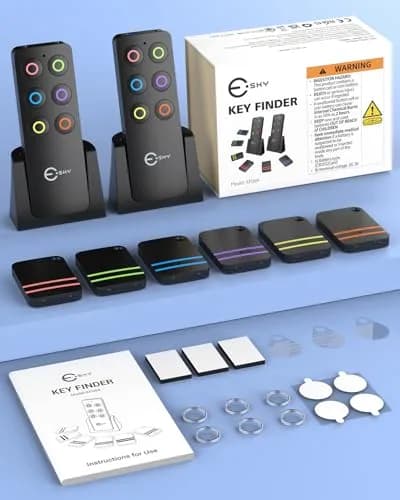 Esky Key Finder with 2 Transmitters and 6 Receivers | RF Tracking for Keys, Wallets, Remotes thumbnail 7