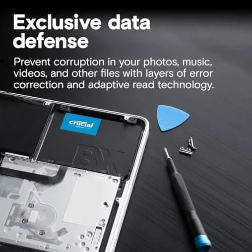 Crucial BX500 1TB 3D NAND SATA 2.5-Inch Internal SSD | Boosts System Speed thumbnail 4