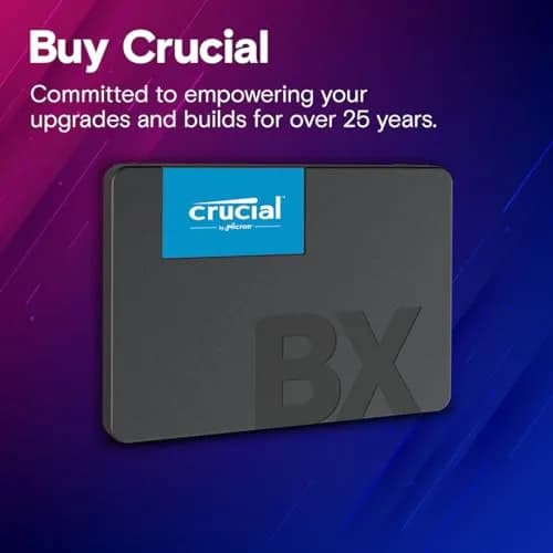 Crucial BX500 2TB 3D NAND SATA 2.5-Inch Internal SSD (2TB / 1.83 TiB) | Boost System Speed & Battery Life thumbnail 6