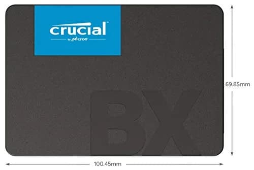 Crucial BX500 2TB 3D NAND SATA 2.5-Inch Internal SSD (2TB / 1.83 TiB) | Boost System Speed & Battery Life thumbnail 3