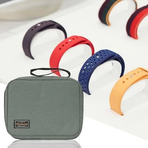 PACMAXI 20 Watch Bands Storage Carrying Case | Expandable Organizer for Most Watch Straps (Dark Grey) thumbnail 5