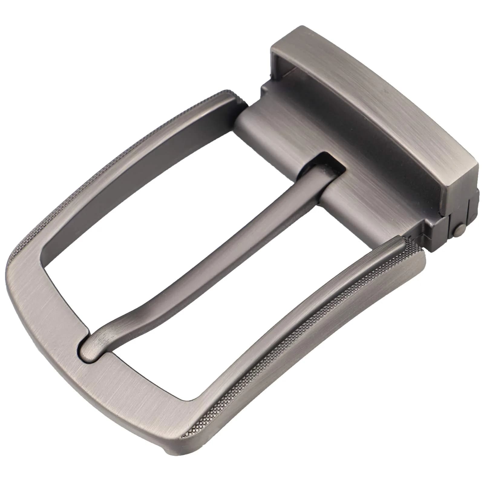 McFanBe Grey Single Prong Belt Buckle 38 mm (1.5 Inches) | Durable Alloy Replacement for Men & Women