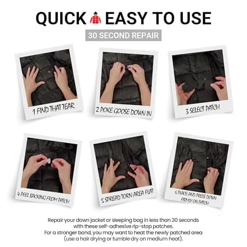 DJR Fabric Applique Patch Kit Waterproof 30-Second Fix for Outdoor Gear in India thumbnail 4
