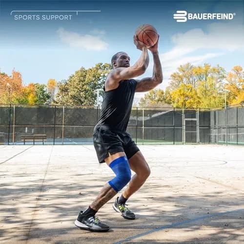 Bauerfeind Sports Compression Knee Support NBA Black L | Doctor Recommended, Adjustable Fit thumbnail 4