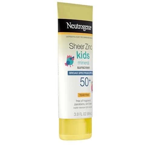Neutrogena Sheer Zinc Kids Mineral Sunscreen Lotion SPF 50+ 89ml (3 fl oz) | Broad Spectrum UVA/UVB Protection thumbnail 6