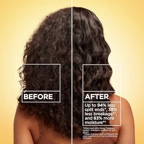 Garnier Whole Blends Honey Treasures Repairing Conditioner 3 Fl Oz | Nourishes & Strengthens Damaged Hair thumbnail 2