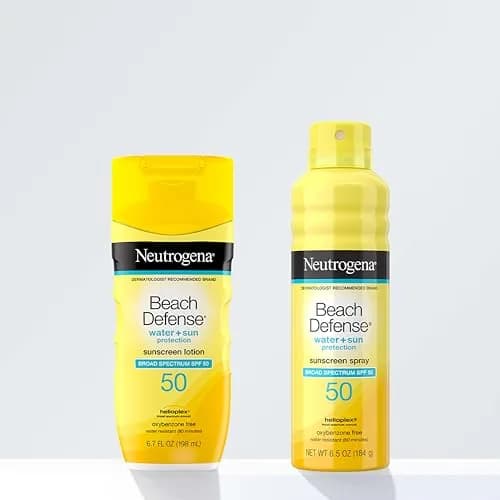 Neutrogena Beach Defense Sunscreen Lotion SPF 50, 198ml (6.7 fl oz) | Broad Spectrum UVA/UVB Protection thumbnail 8