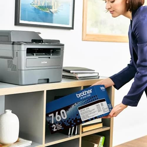 Brother Genuine High-Yield Black Toner Cartridge Twin Pack TN760 2Pk | 6,000 Pages Total thumbnail 4