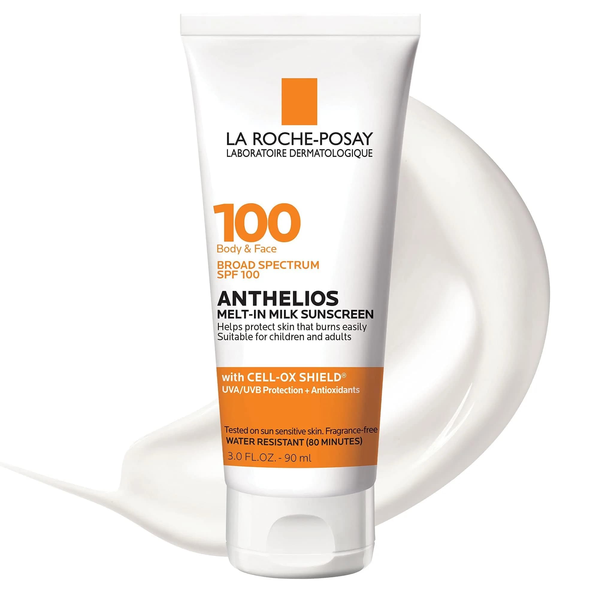 La Roche-Posay Anthelios Melt-In Milk SPF 100 Sunscreen 88ml (3 Fl Oz) | Broad Spectrum Protection for Sensitive Skin - main product image