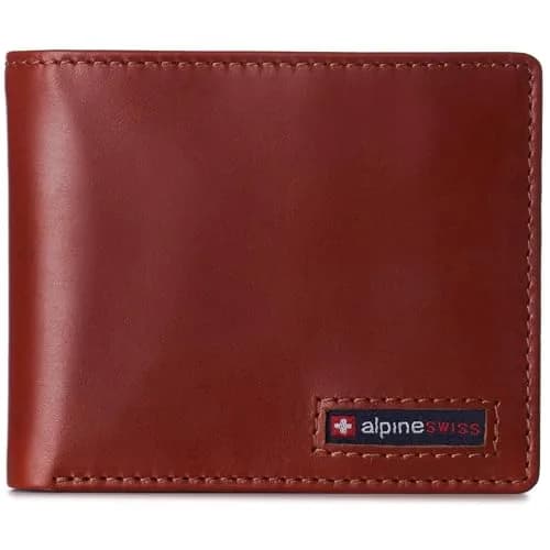 Alpine Swiss Spencer RFID Leather Bifold Wallet for Men | 11.1 cm (4.37") | 14 Card Slots thumbnail 1