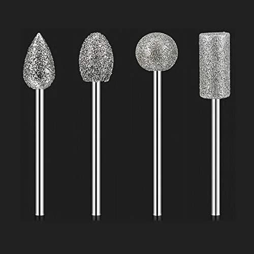 Lala Smill 1/4" Shank Diamond Coated Grinding Burr, 60 Grit | Durable Alloy & Diamond for Hard Materials thumbnail 3