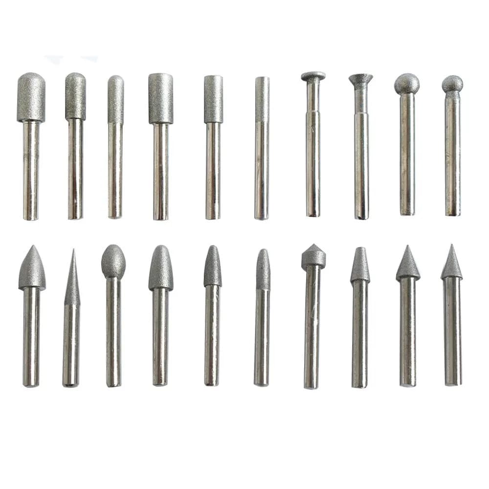 Lala Smill 1/4" Shank Diamond Coated Grinding Burr, 60 Grit | Durable Alloy & Diamond for Hard Materials — Fine