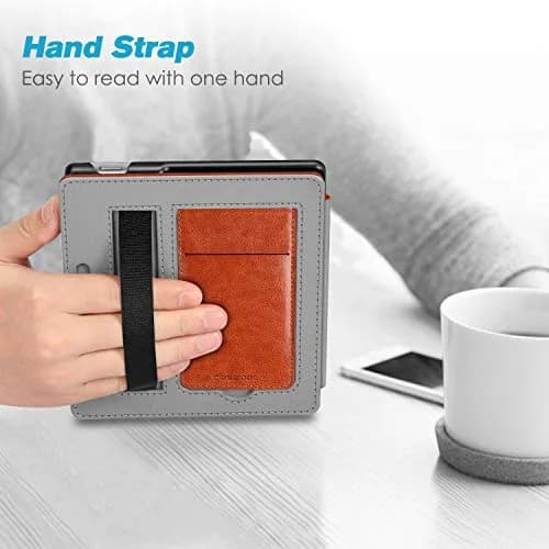 CaseBot Stand Case for 7" Kindle Oasis 10th/9th Gen 2019/2017 | Premium PU Leather & Microfiber, Foldable Stand, Card Slot thumbnail 6
