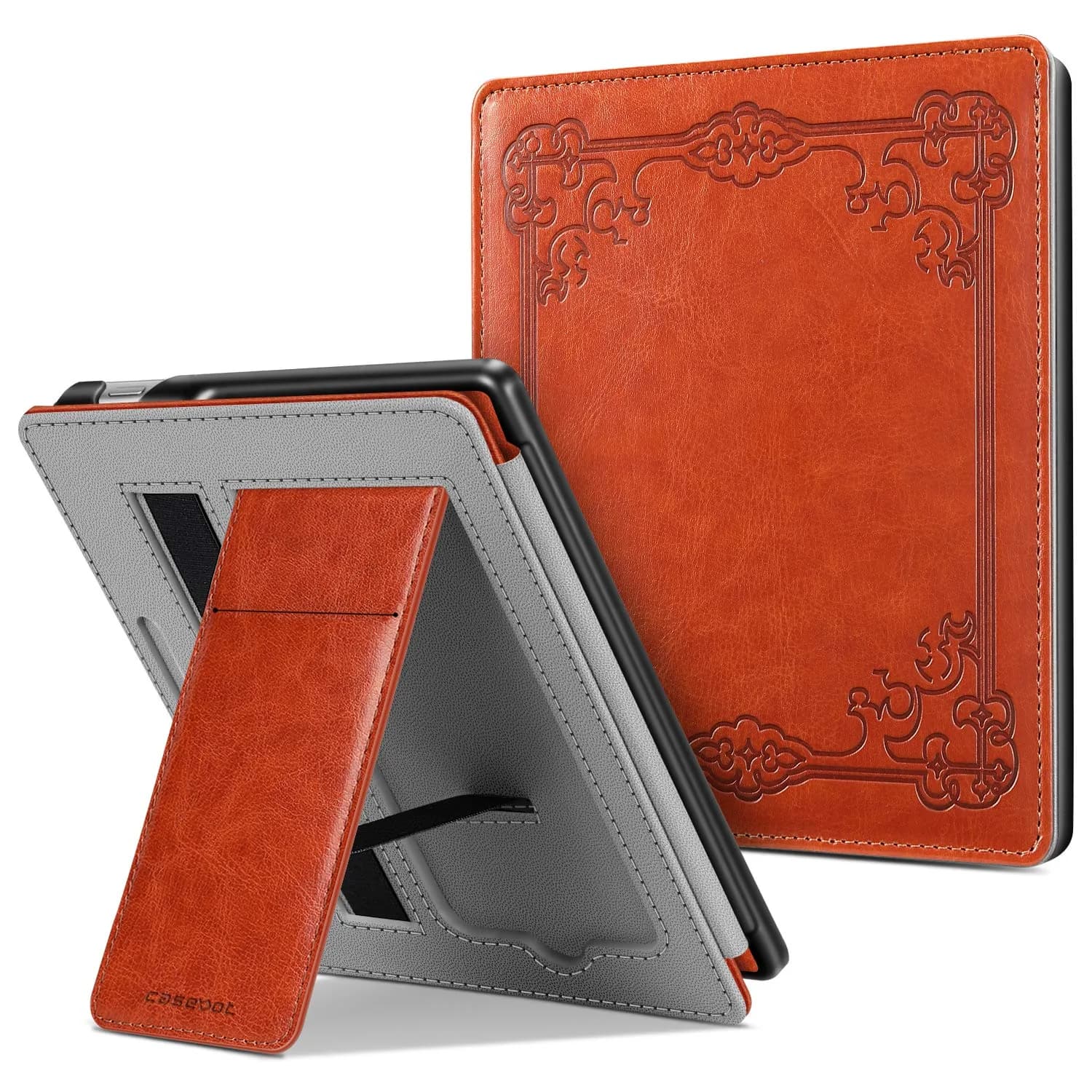 CaseBot Stand Case for 7" Kindle Oasis 10th/9th Gen 2019/2017 | Premium PU Leather & Microfiber, Foldable Stand, Card Slot - main product image