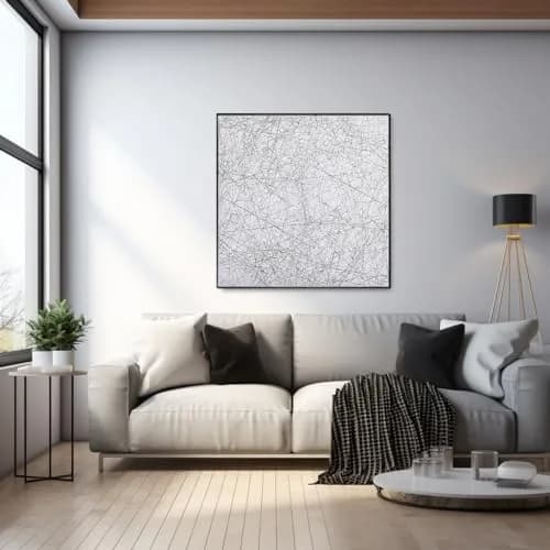 Bgraamiens Puzzle-The Lines 1000 Pieces | Challenging Black & White Art Puzzle for Adults & Kids thumbnail 4