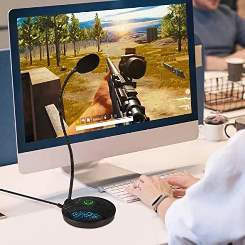 JOUNIVO JV603PRO USB Condenser Microphone for PC & Mac | Cardioid Podcast Mic with Mute Button & LED thumbnail 7