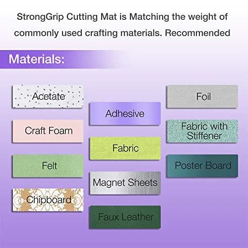 REALIKE 12x12 inch StrongGrip Cutting Mat (3 Mats, Purple) | Perfect for Cricut Crafts & Quilting thumbnail 5