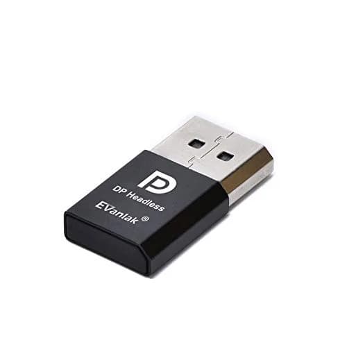 EVanlak DisplayPort Headless Ghost Display Emulator 4K DP Dummy Plug | Supports 3840x2160@17Hz thumbnail 2