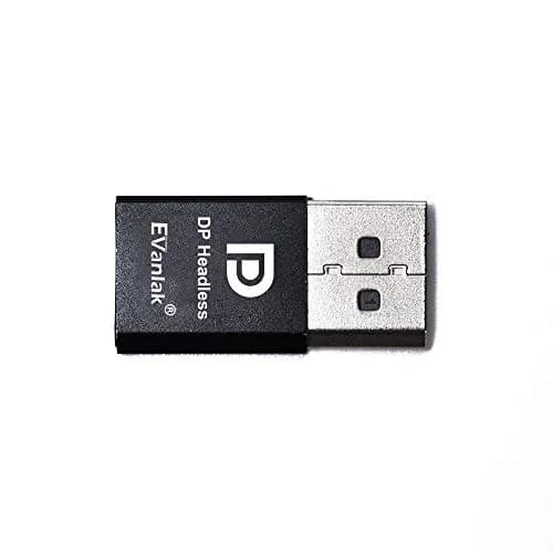 EVanlak Headless Ghost DisplayPort Emulator 2-Pack | 3840x2160@17Hz DP Dummy Plug thumbnail 6