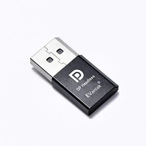 EVanlak DisplayPort Headless Ghost Emulator 3-Pack | 4K DP Dummy Plug for Remote GPU Processing thumbnail 3