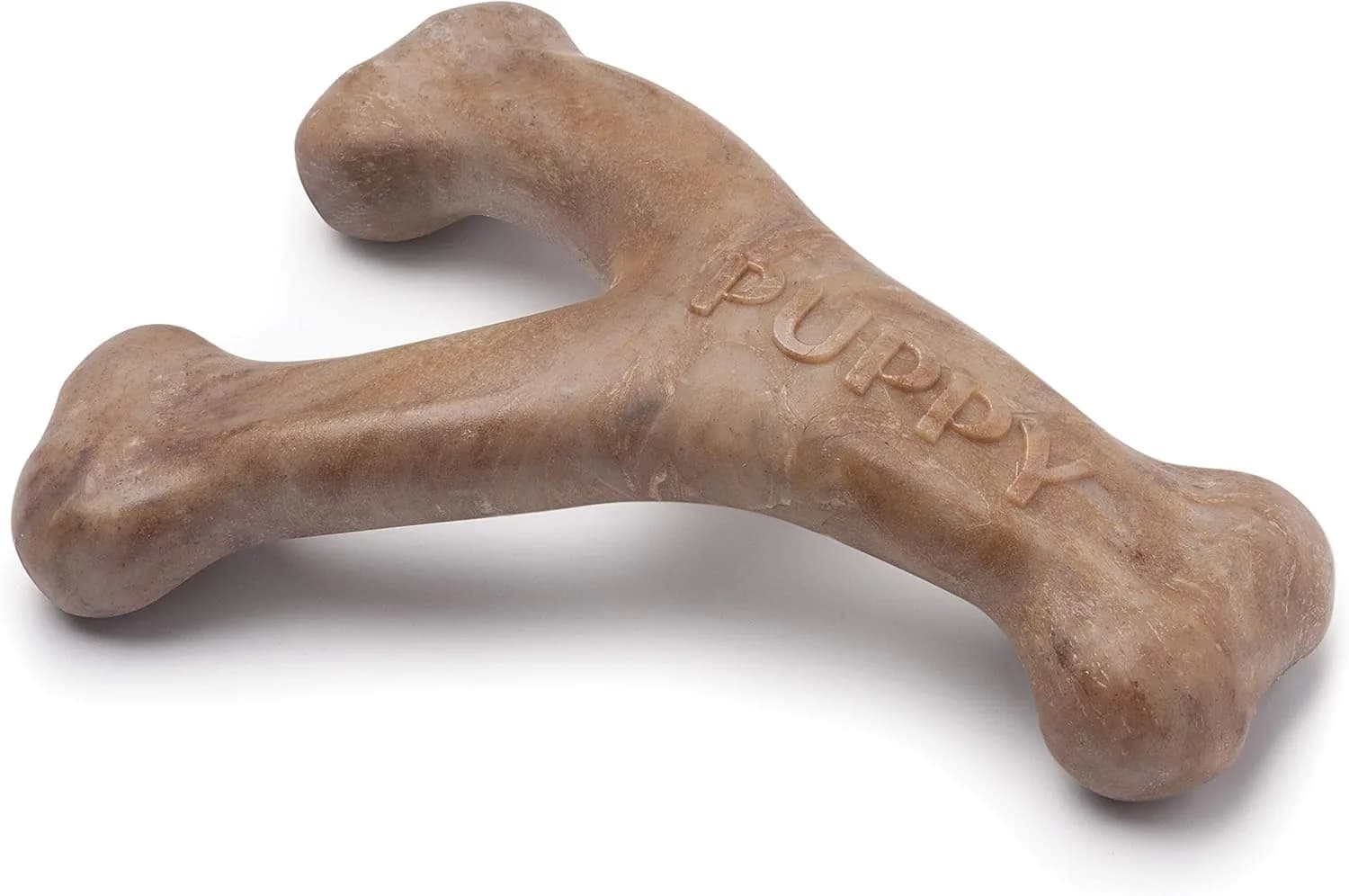 Benebone Puppy 2-Pack Maplestick/Zaggler Dog Chew Toys, Tiny | Durable Nylon Chew for Teething Pups — Brown