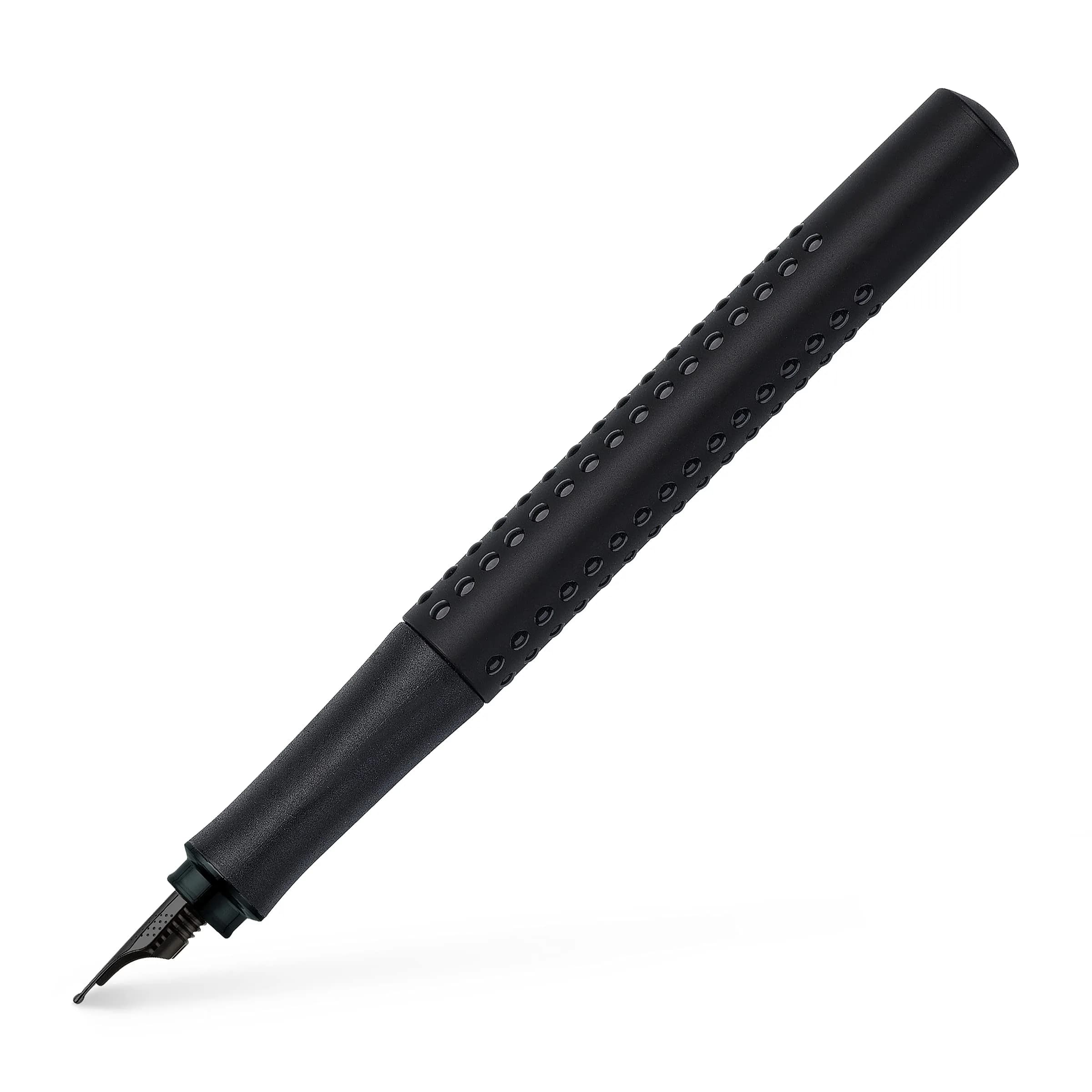 Faber-Castell Grip Edition Fountain Pen - All Black, Medium Nib | Smooth Ink Flow Writing Instrument - main product image