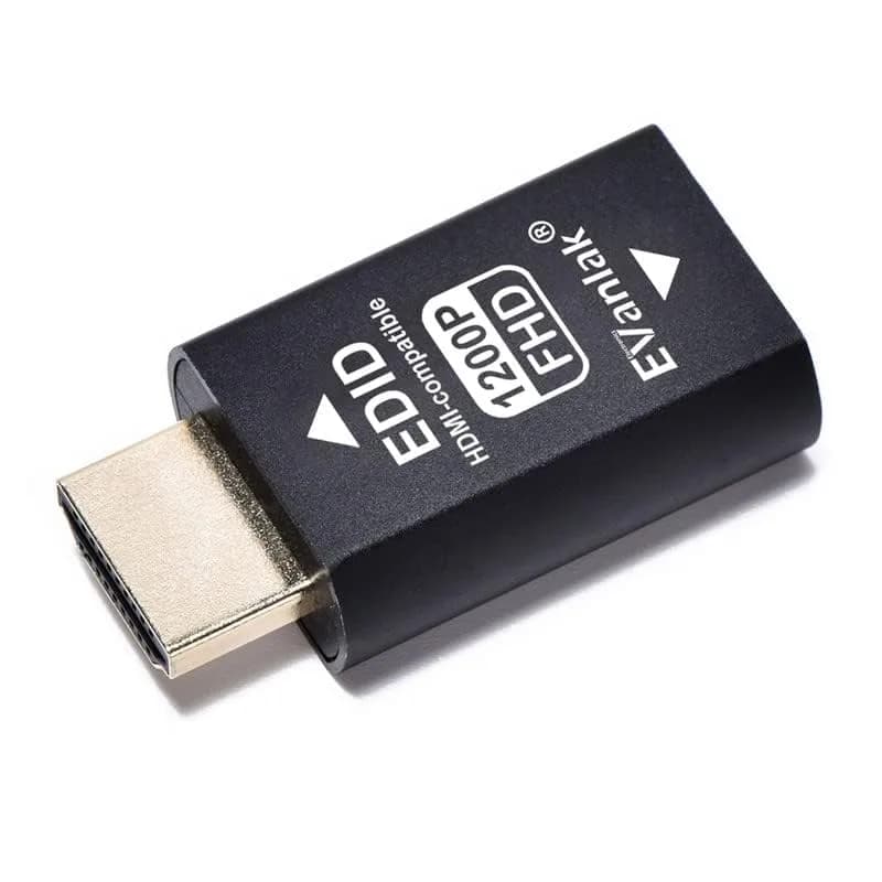 EVanlak HDMI EDID Emulator Passthrough 3rd Gen | Premium Aluminum Adapter for Mac & HDMI Devices thumbnail 3