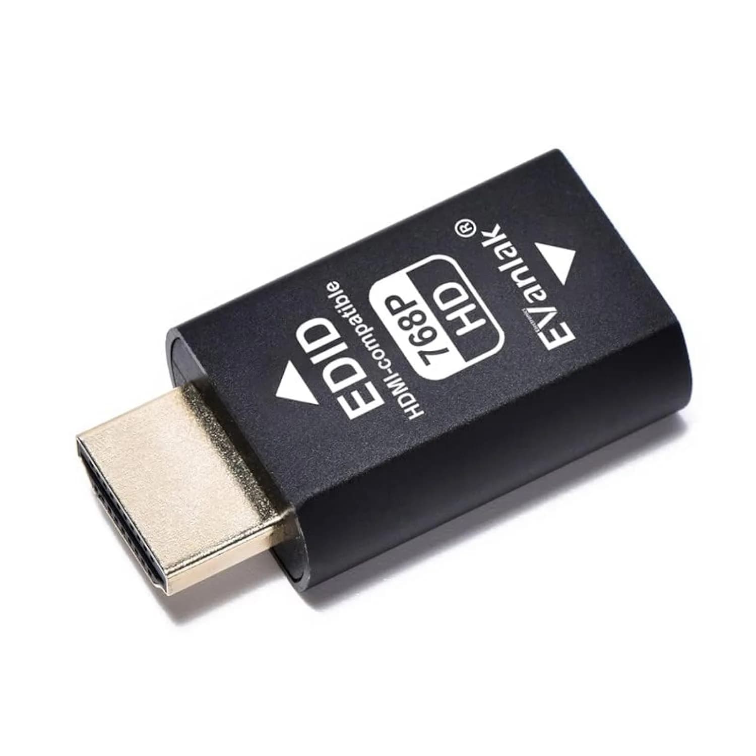 EVanlak HDMI EDID Emulator Passthrough 3rd Gen 1.6in (4.1cm) | Maintains Display Resolution for Seamless Connectivity