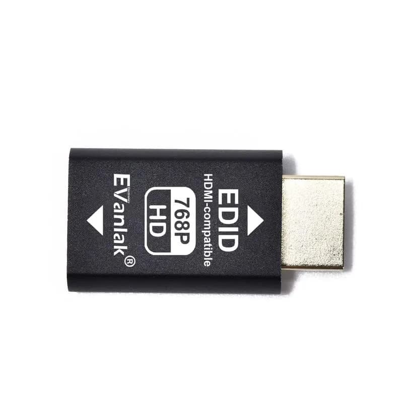 EVanlak HDMI EDID Emulator Passthrough 3rd Gen 1.6in (4.1cm) | Maintains Display Resolution for Seamless Connectivity thumbnail 4