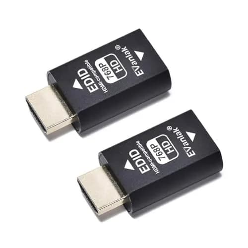 EVanlak 3rd Gen HDMI EDID Emulator 768-2P | Passthrough Adapter for Mac & AV Devices (1024x768@60Hz, 2 Pack) thumbnail 1