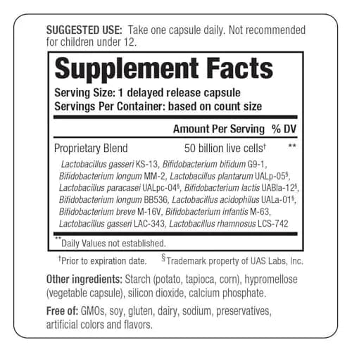Kyo-Dophilus Probiotic Max 30 Count | 50 Billion CFU, Vegan, No Refrigeration thumbnail 2