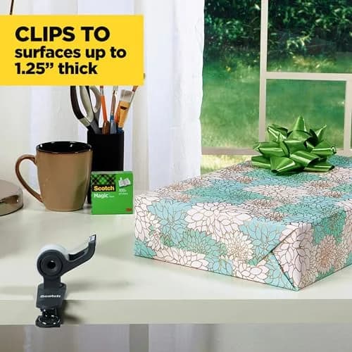 Scotch Desktop Tape Dispenser | Portable, Refillable, 1 Roll, 360° Rotation thumbnail 5