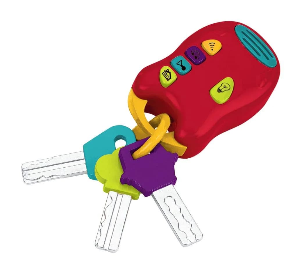 Battat Light & Sound Phone and Keys Set | 10+ Months — Red