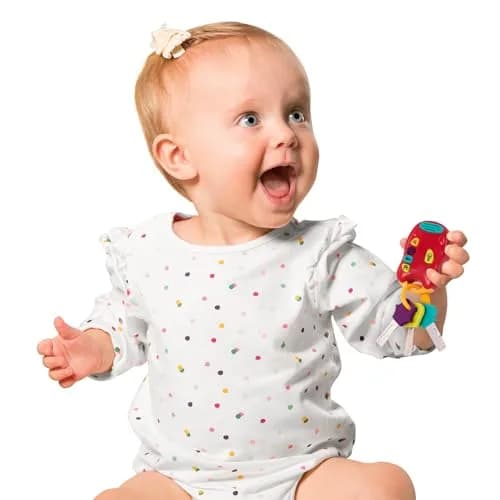 Battat Light & Sound Keys Toy Set with Flashlight, Red, Toddler | Developmental Toy for Ages 10+ Months thumbnail 9
