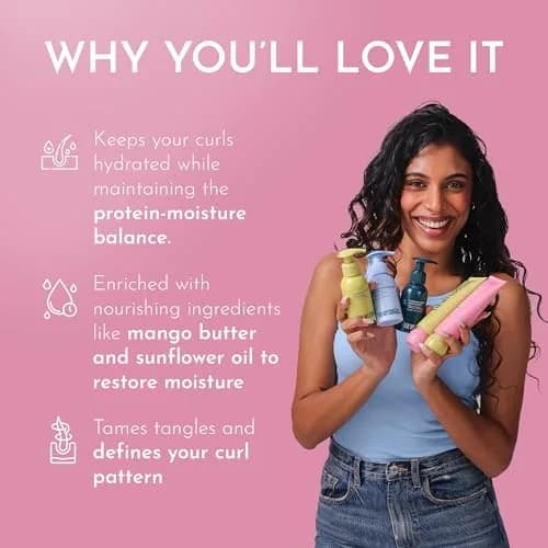 Fix My Curls Curl Kit | Shampoo, Conditioner, Curl Cream & Gel (Pack of 5) | For Curly, Wavy, Dry & Frizzy Hair | Sulphate & Silicone Free | 1.07 oz each thumbnail 2