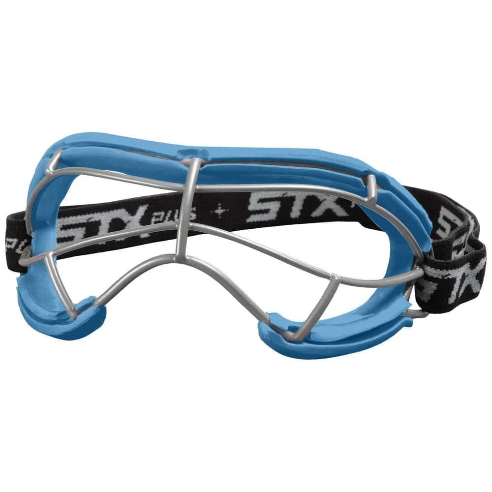 STX 4Sight+ S Adult Lacrosse Goggles - Carolina Blue | SEI Certified ASTM F3077-177