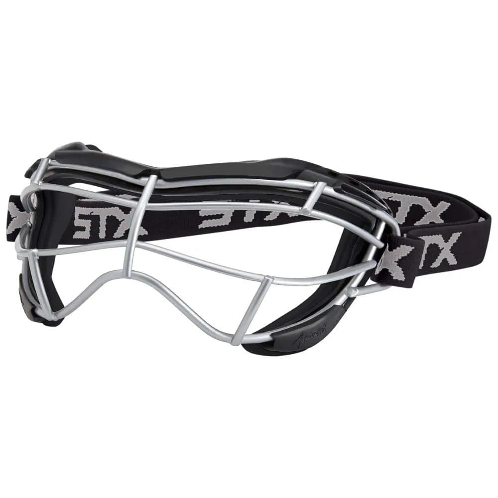 STX Focus-S Lacrosse Goggles Black/Black | SEI Certified Women's Lacrosse Eye Protection - main product image