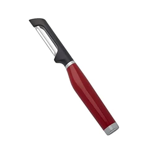KitchenAid Gourmet Euro Peeler, 8.7-Inch, Red | Double-Edged Serrated Blade for Fruits & Vegetables thumbnail 2