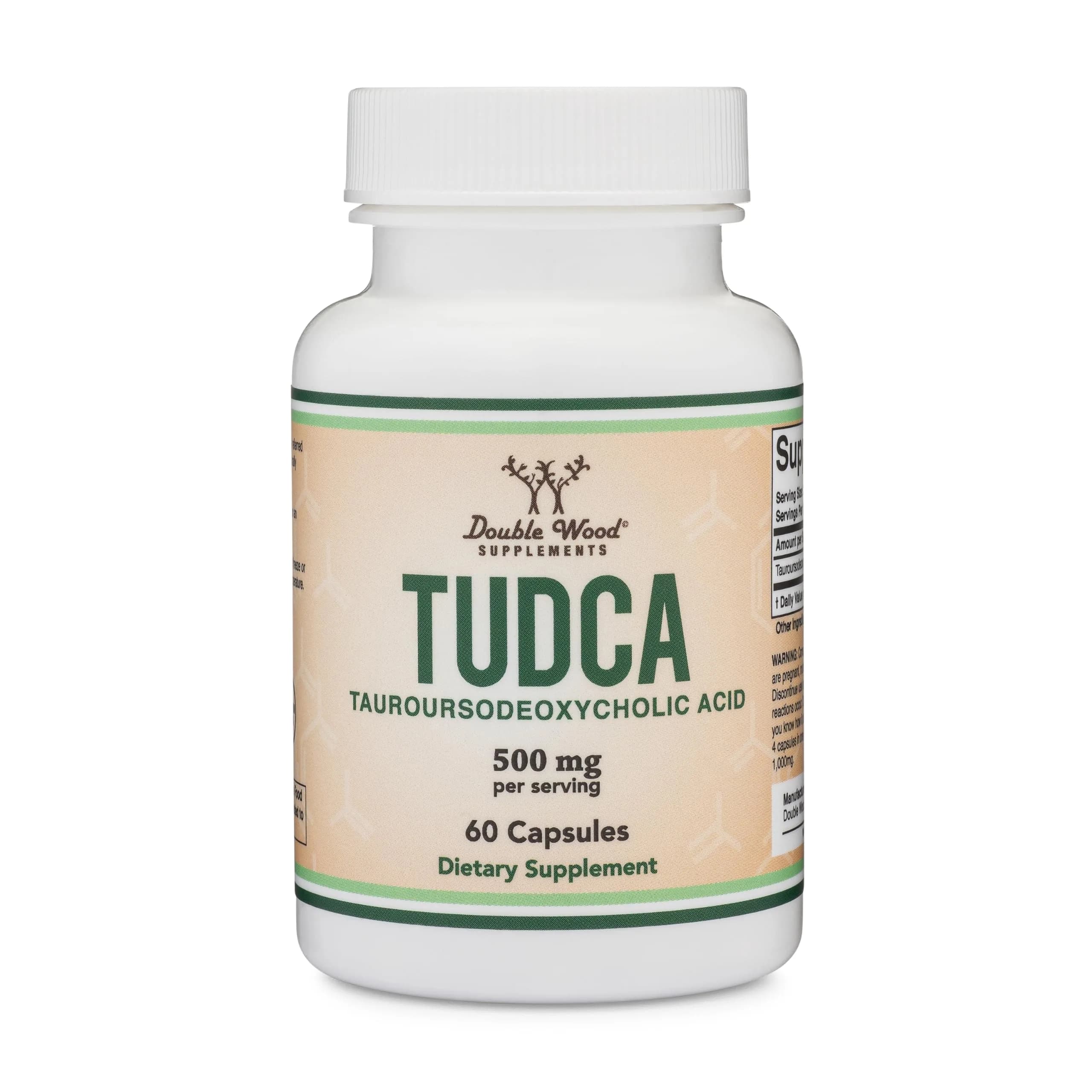 Double Wood Supplements TUDCA Bile Salts 250mg | Liver & Gallbladder Support Capsules, 60 Count