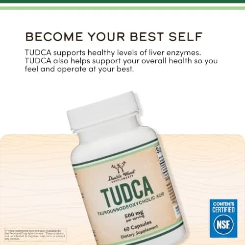 Double Wood Supplements TUDCA Bile Salts 250mg | Liver & Gallbladder Support Capsules, 60 Count thumbnail 3