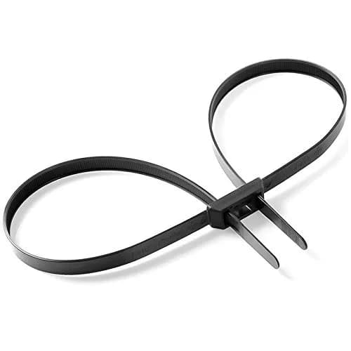 VAMRONE 35.4" Flex Cuffs, 10Pcs Heavy Duty Zip Tie Handcuffs | 90 cm (35.4") Double Cuffs, 250 lbs Tensile Strength thumbnail 1
